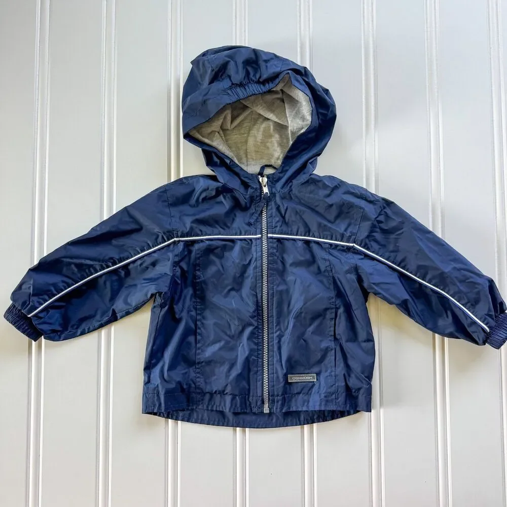 Vintage Oshkosh Toddler Boys Rain Jacket / Windbreaker